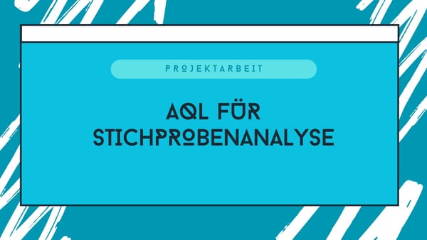 AQL Standard für die Stichprobenanalyse
